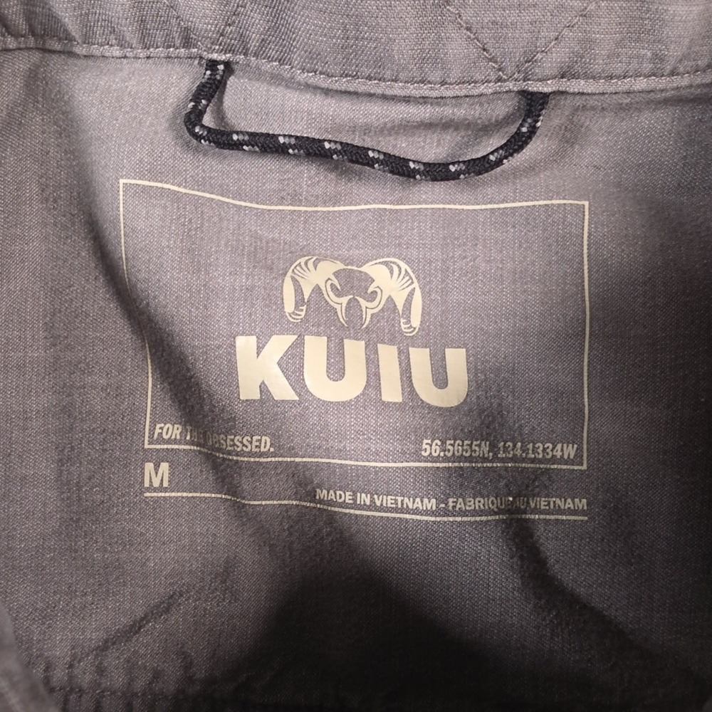 KUIU Performance Shirt Mens M Gray Long Sleeve Dual Chest Pockets Workwear - Picture 10 of 13